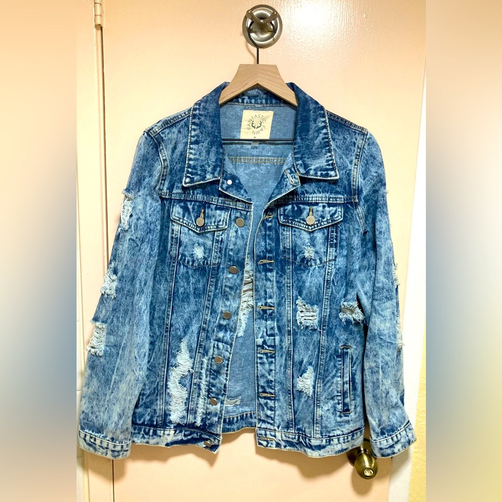 Fantastic Fawn Distressed Denim Jacket